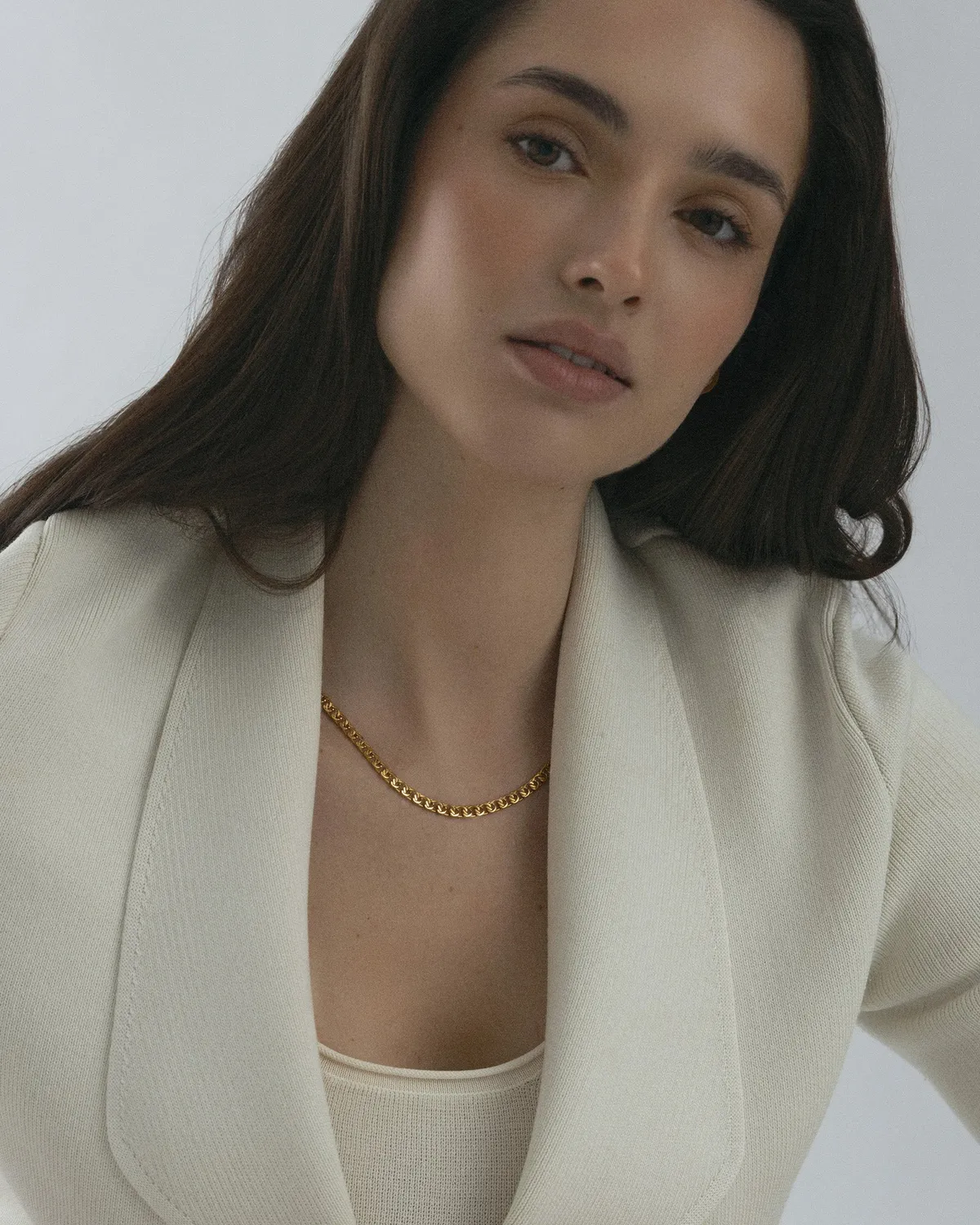 Mockberg Infinity Necklace halskjede gull 400+50 mm vanntett