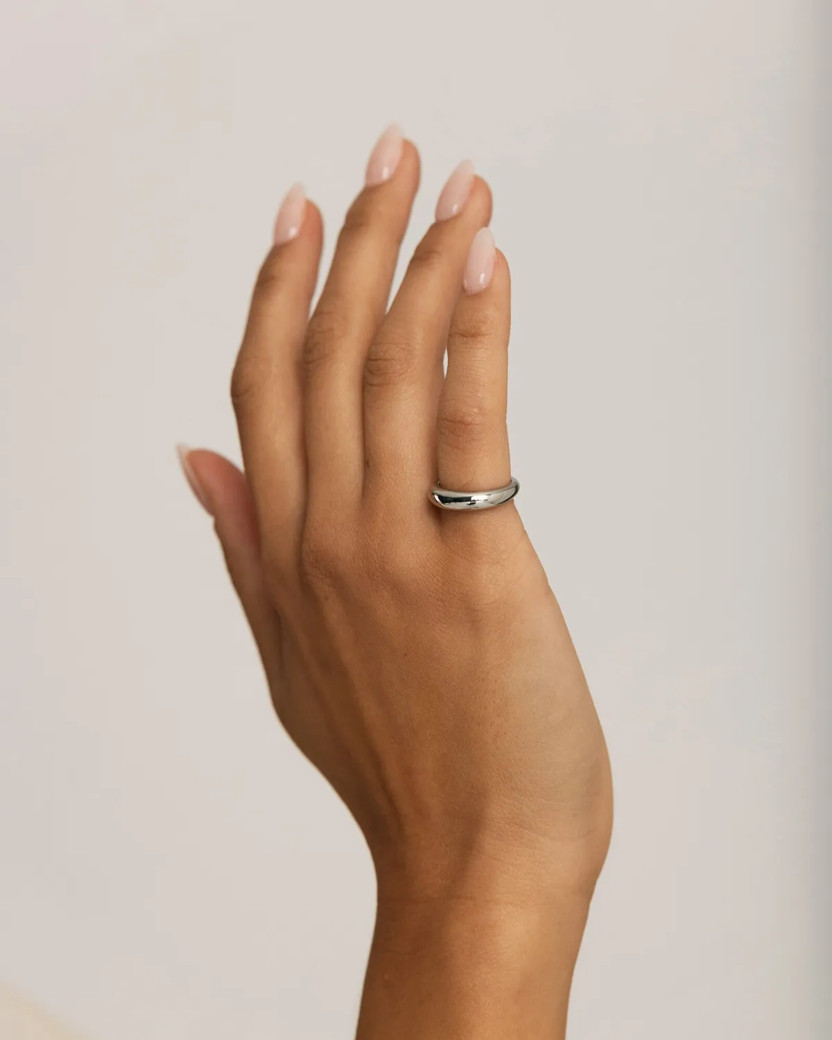 Mockberg Classic Ring sølv vattentålig stålring
