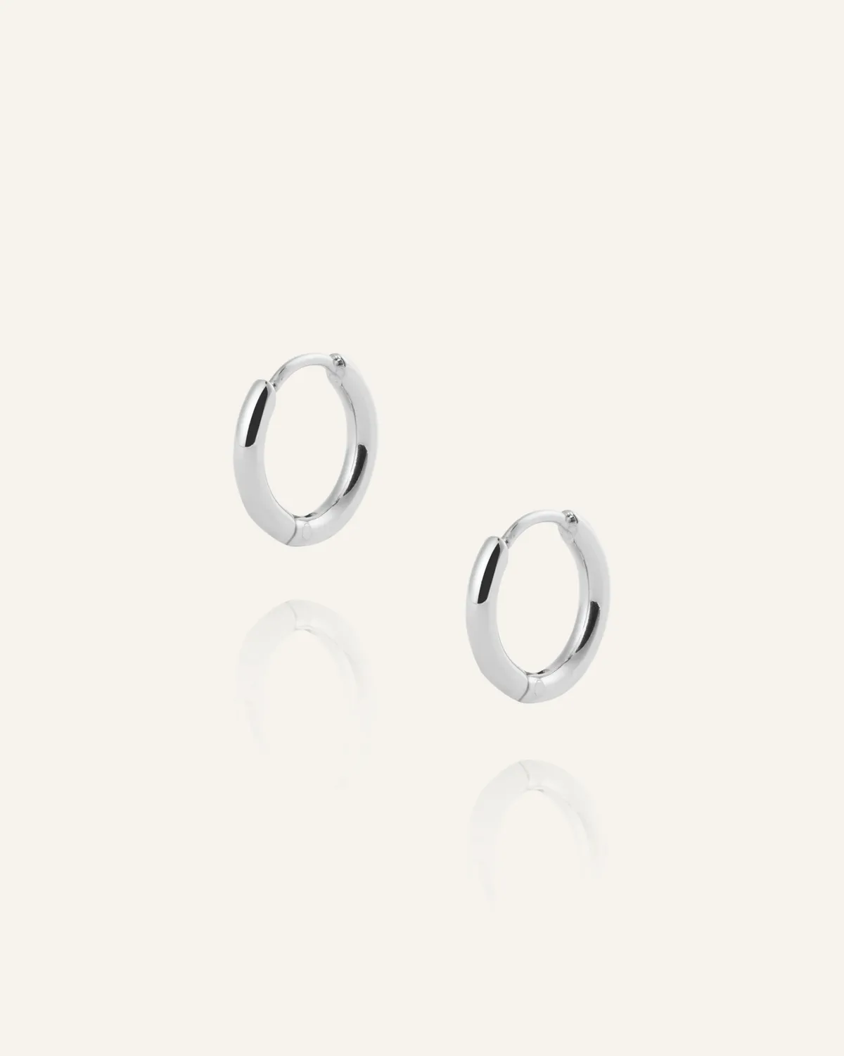 Mockberg Slim Mini Hoops øreringer sølv 11 mm