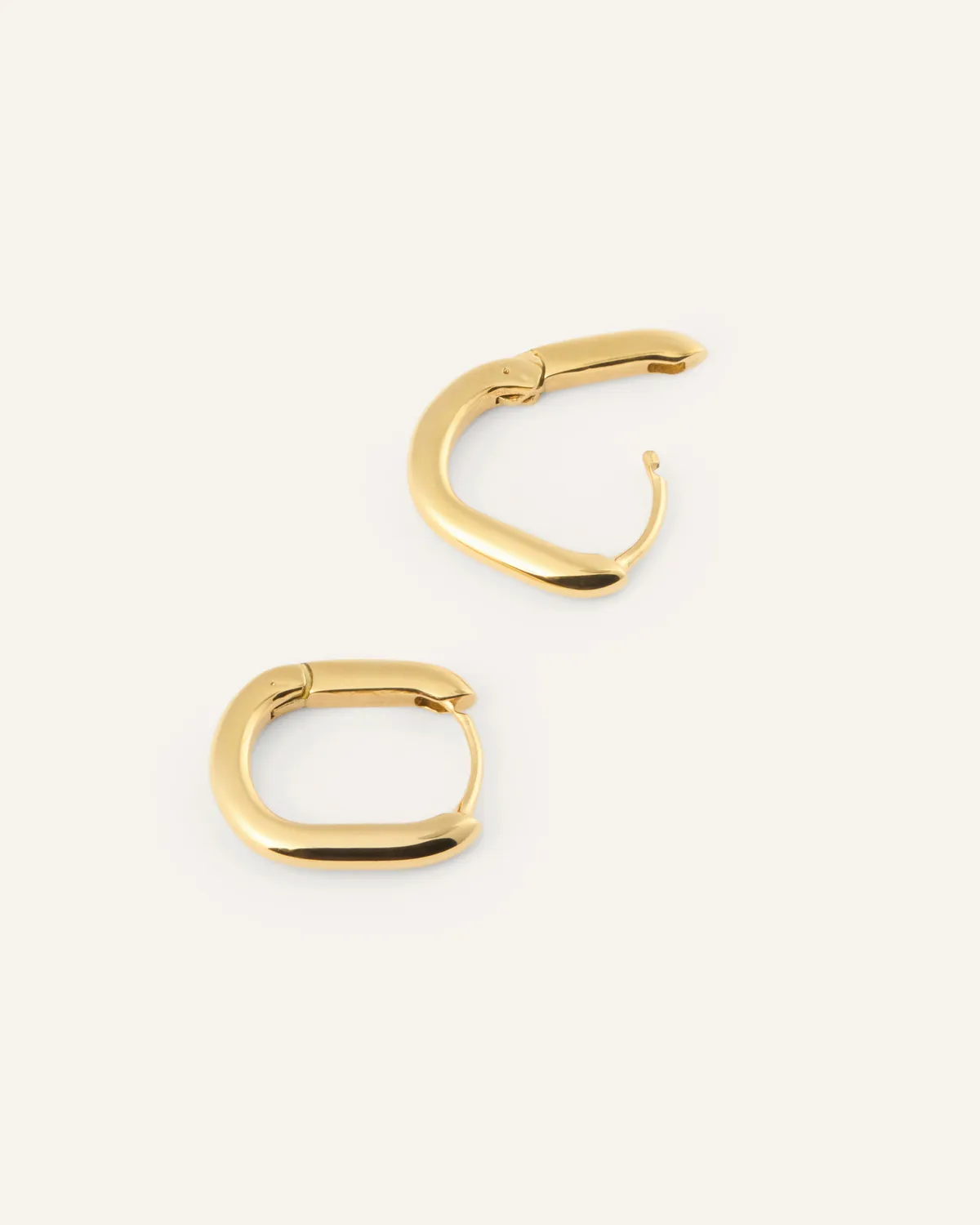 Mockberg Slim Small U-Hoops øredobber gull 14,5 mm