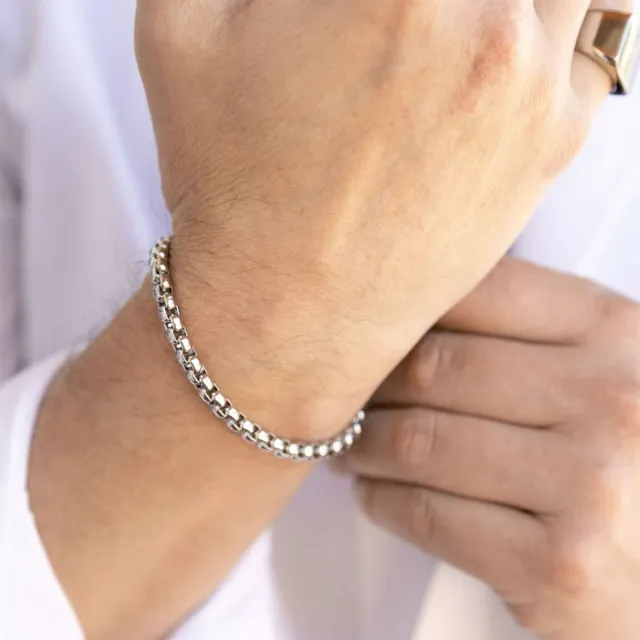 Mea Nani The Riven Chain herrearmbånd i stål