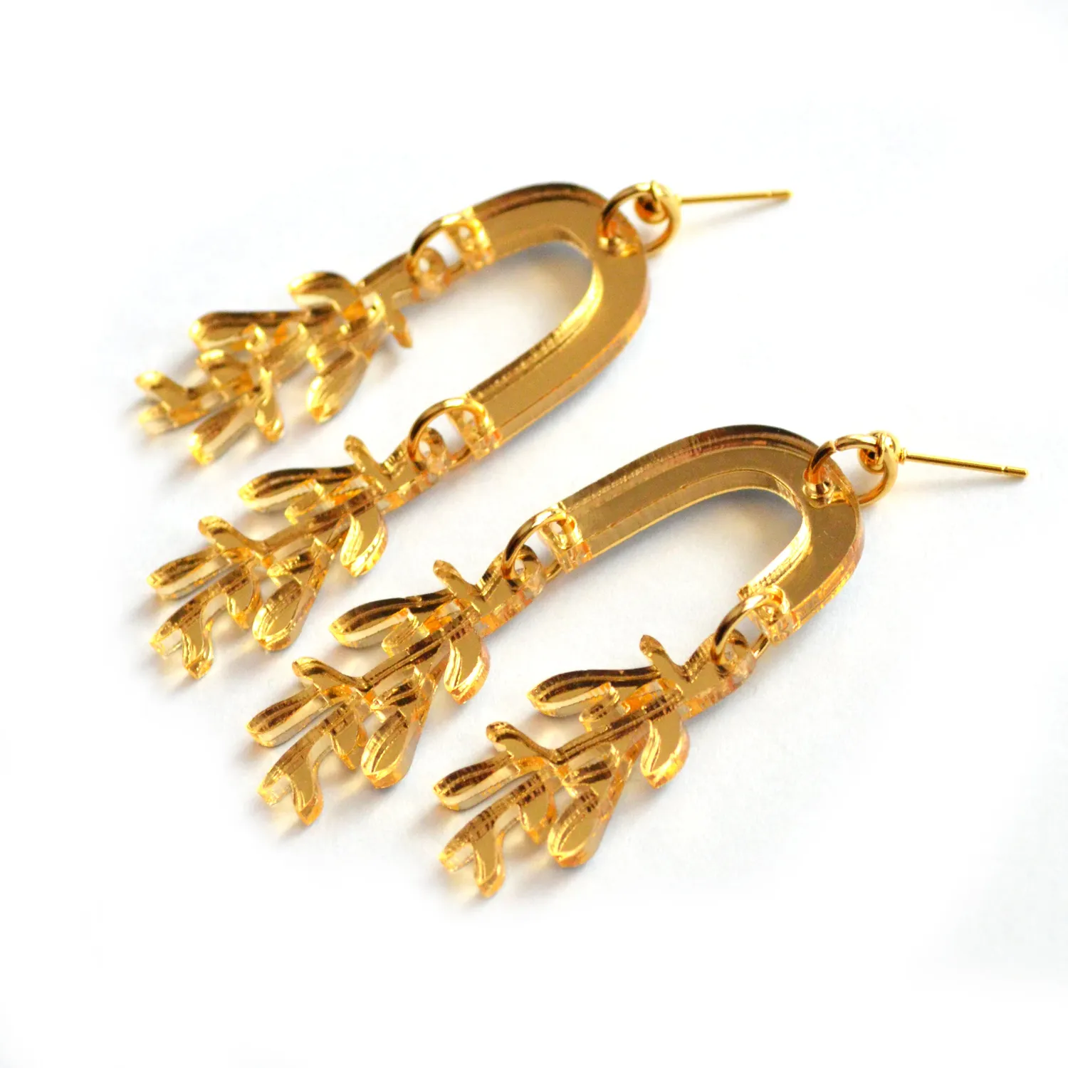 BooandBooFactory Gold Leaf Arch bladøredobber gull akryl