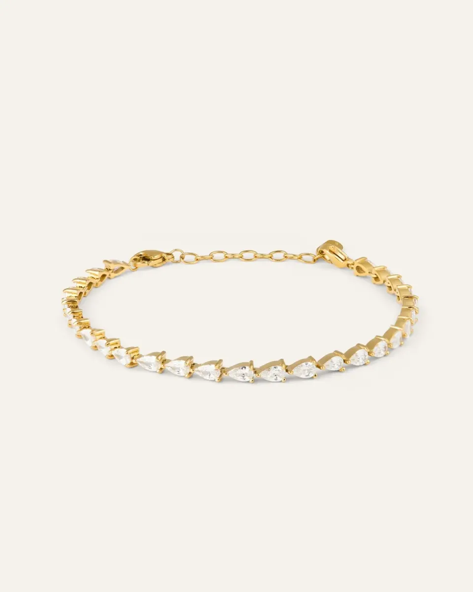 Mockberg Zina armbånd gull Medium zirkonia