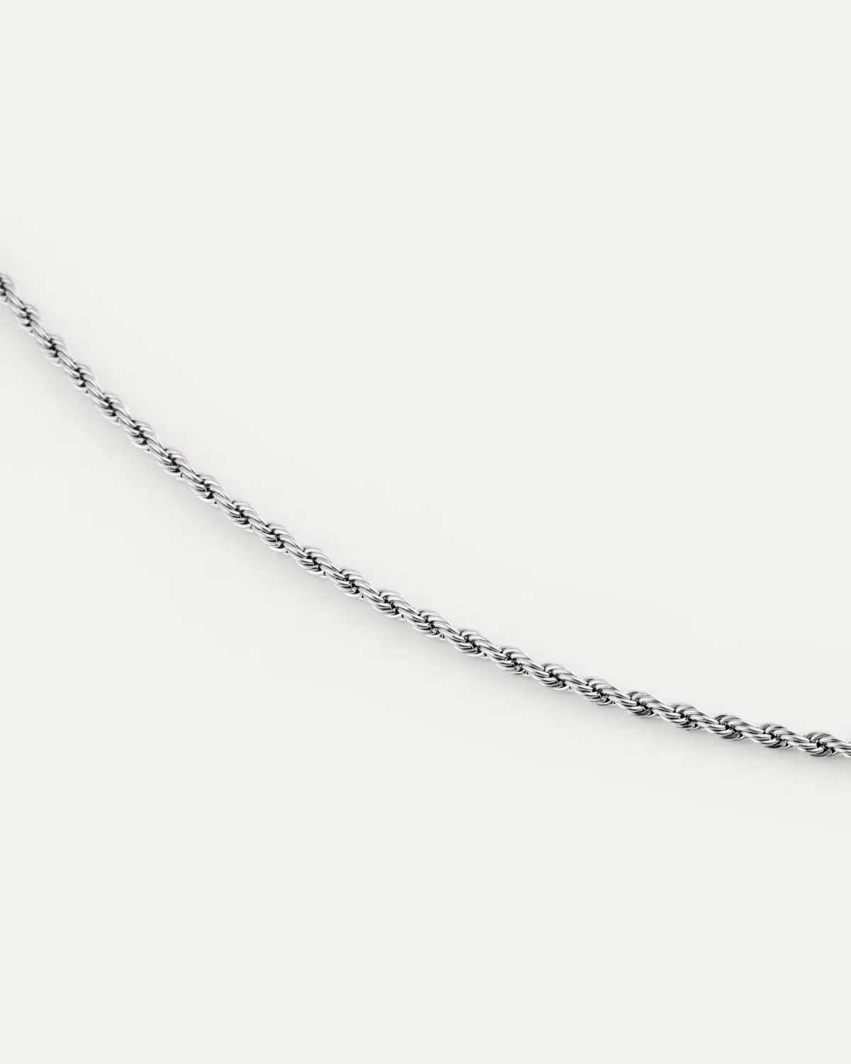 Mockberg Thin Rope armbånd sølv small vanntett