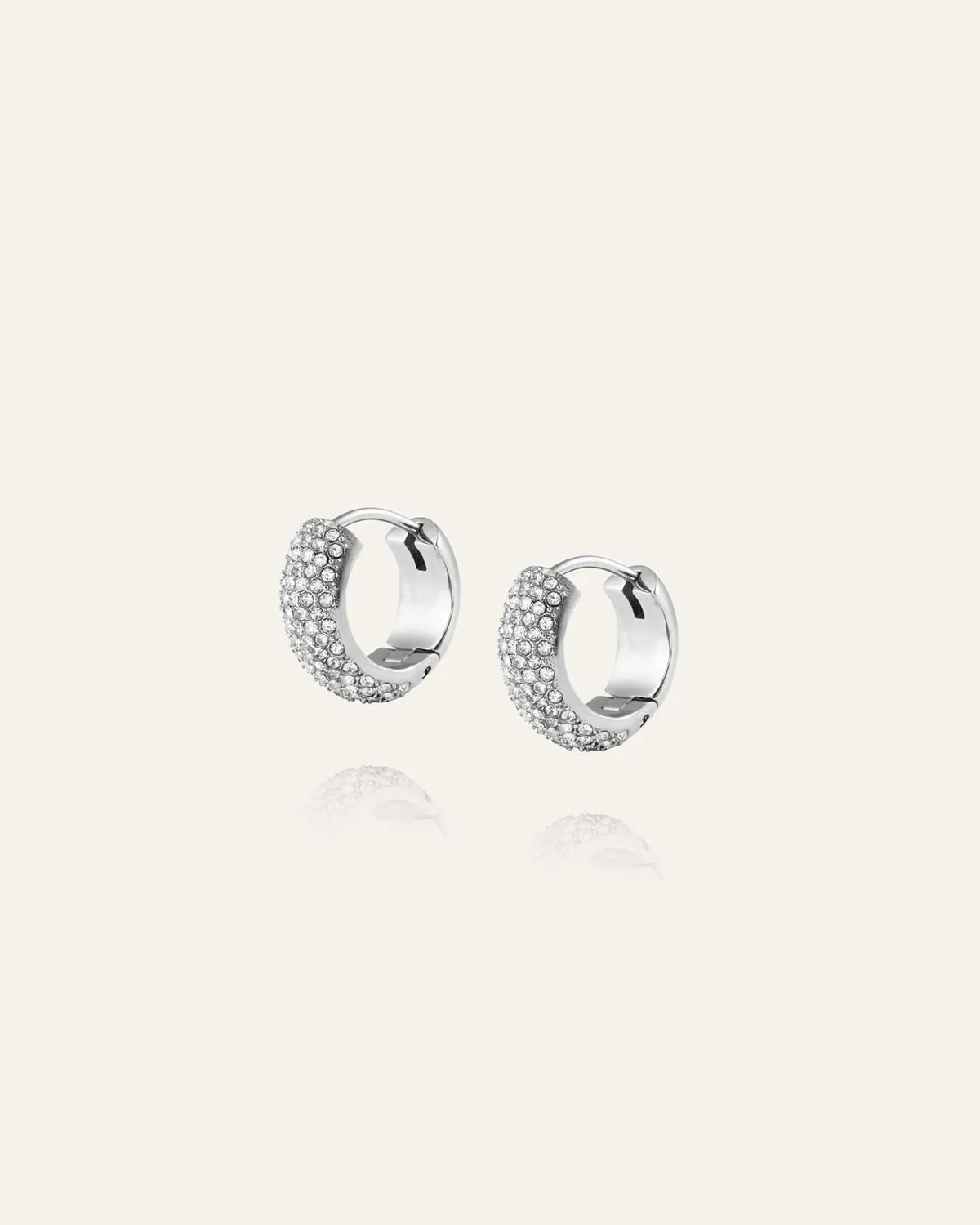 Mockberg Amour Hoops Small øreringer sølv 14 mm