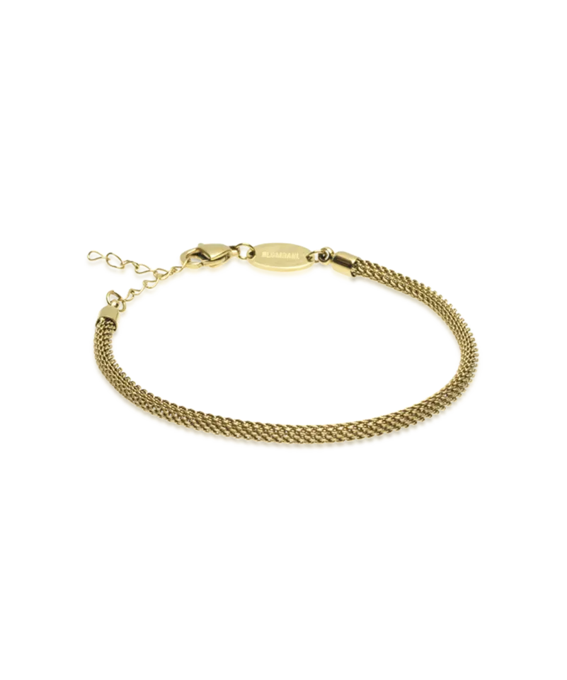 Blomdahl Round Mesh armbånd gull 15,5–19 cm nikkelfritt