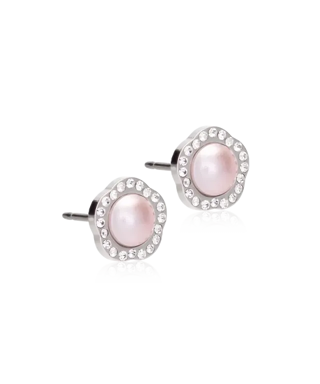 Blomdahl Brilliance Fancy Pearl øredobb 8 mm sølv