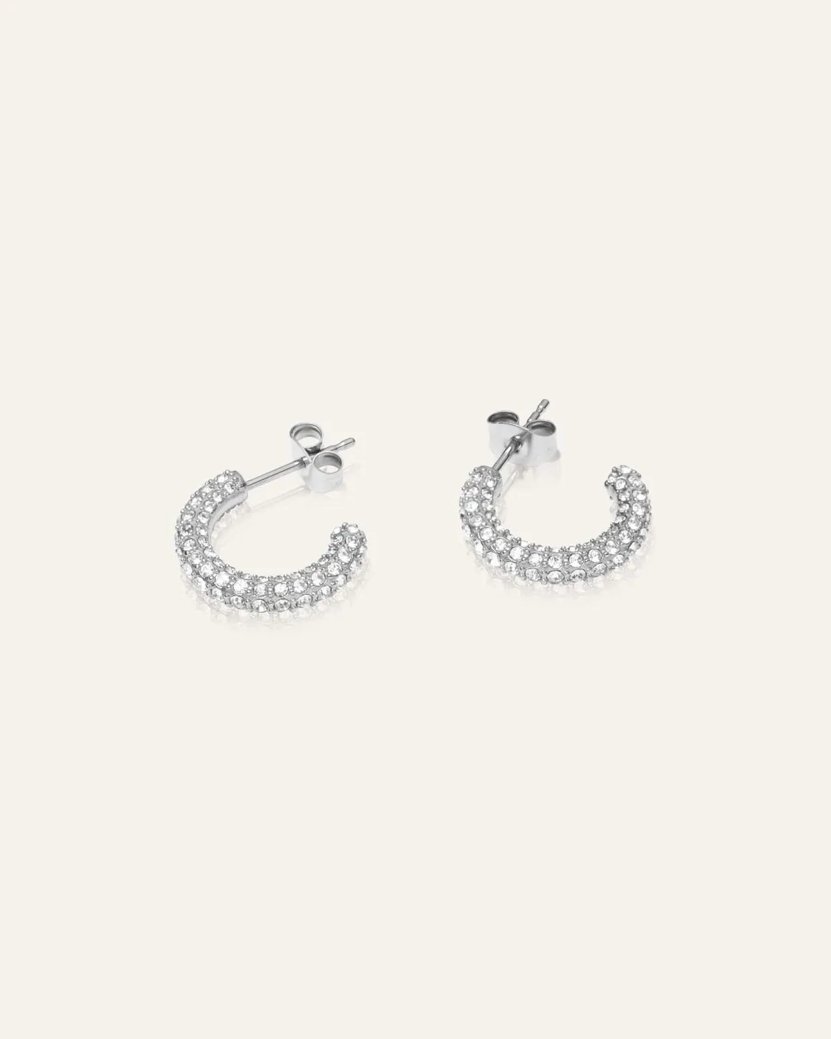 Mockberg Pavé Eternal Medium øredobber sølv 16 mm zirkonia