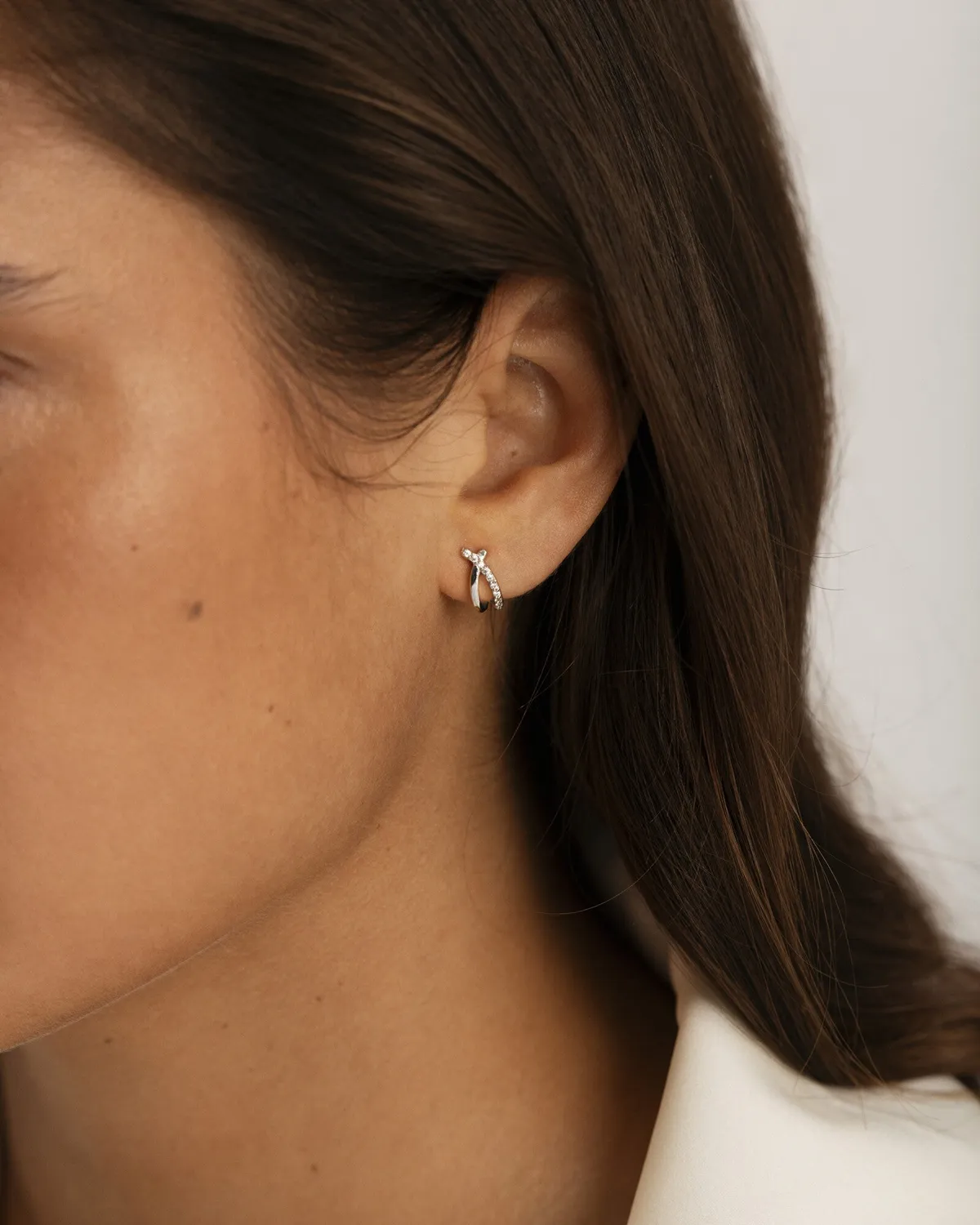 Mockberg Ines Earring øredobber sølv zirkonia