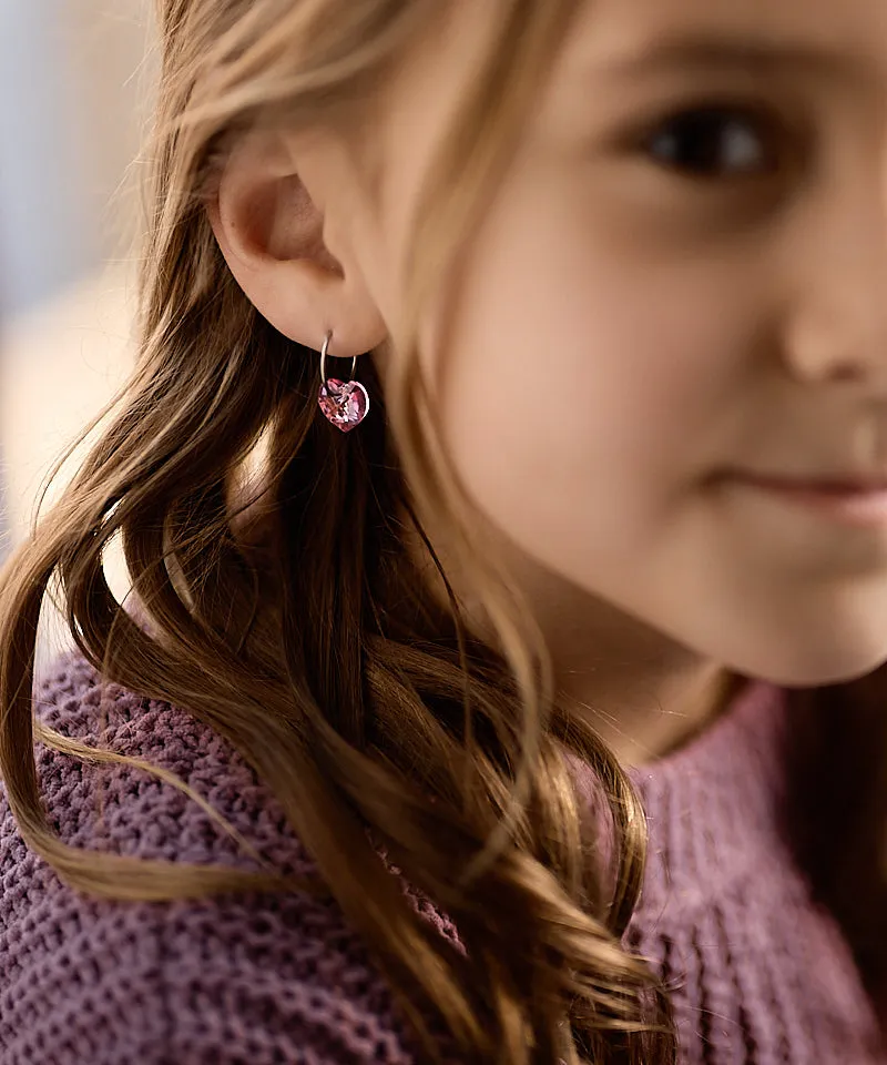 Blomdahl Ear Ring 14 mm Pendant Heart ørering titan Rose