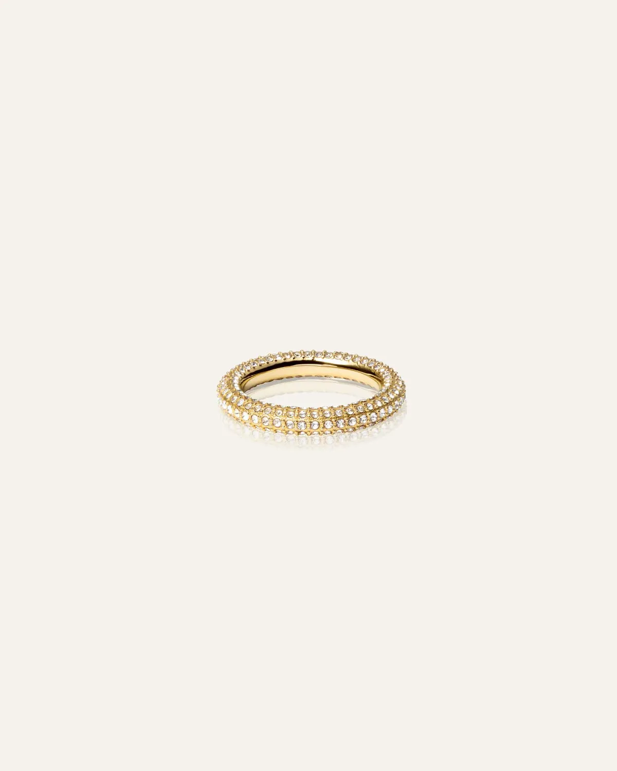 Mockberg Pavé Eternal Ring gull vattentett