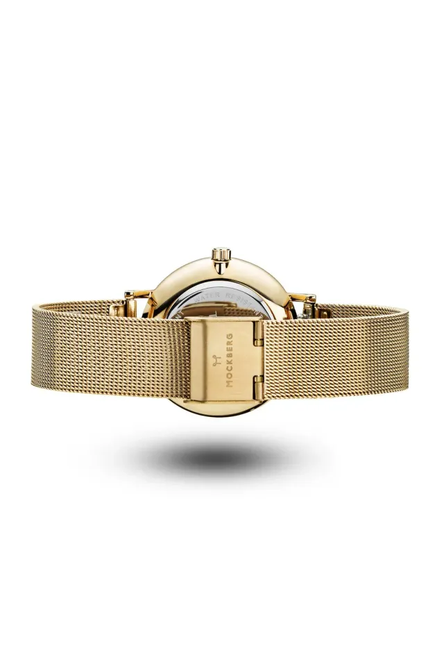Mockberg by Mockberg klokkereim 28 mm gull mesh