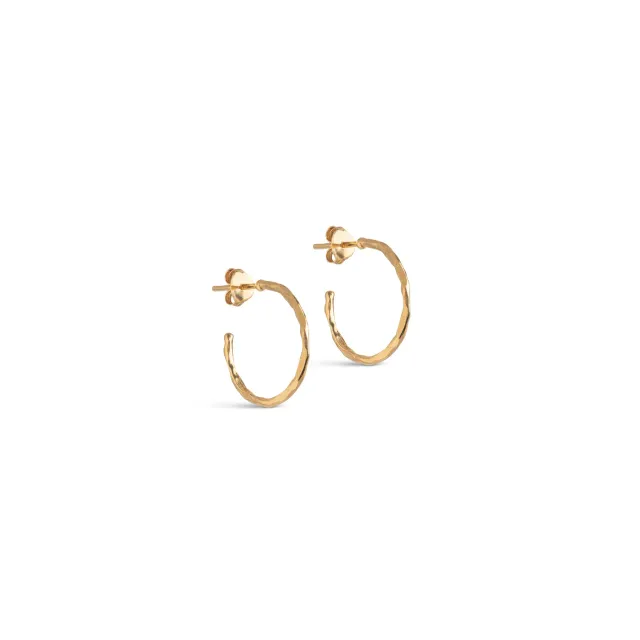 Enamel Organic Arena Small hoops 20 mm gull
