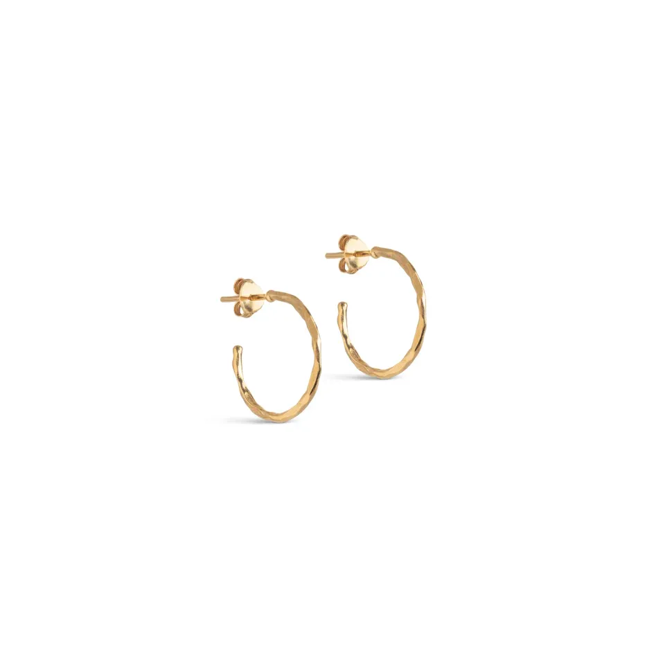 Enamel Organic Arena Small hoops 20 mm gull
