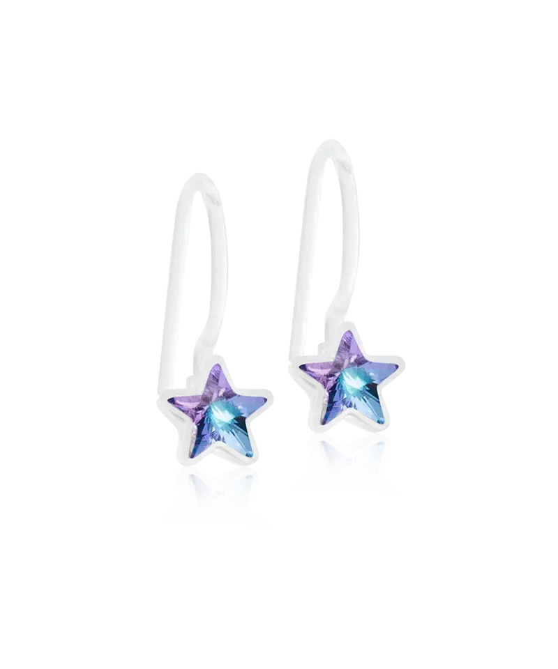 Blomdahl Pendant Fixed Star øredobb 6 mm lilac