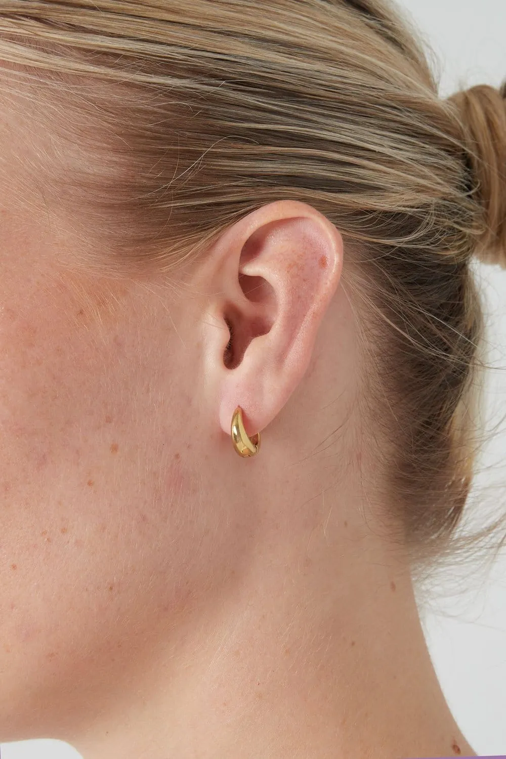 Mea Nani Sofi Hoops øredobber 14K gull vanntette