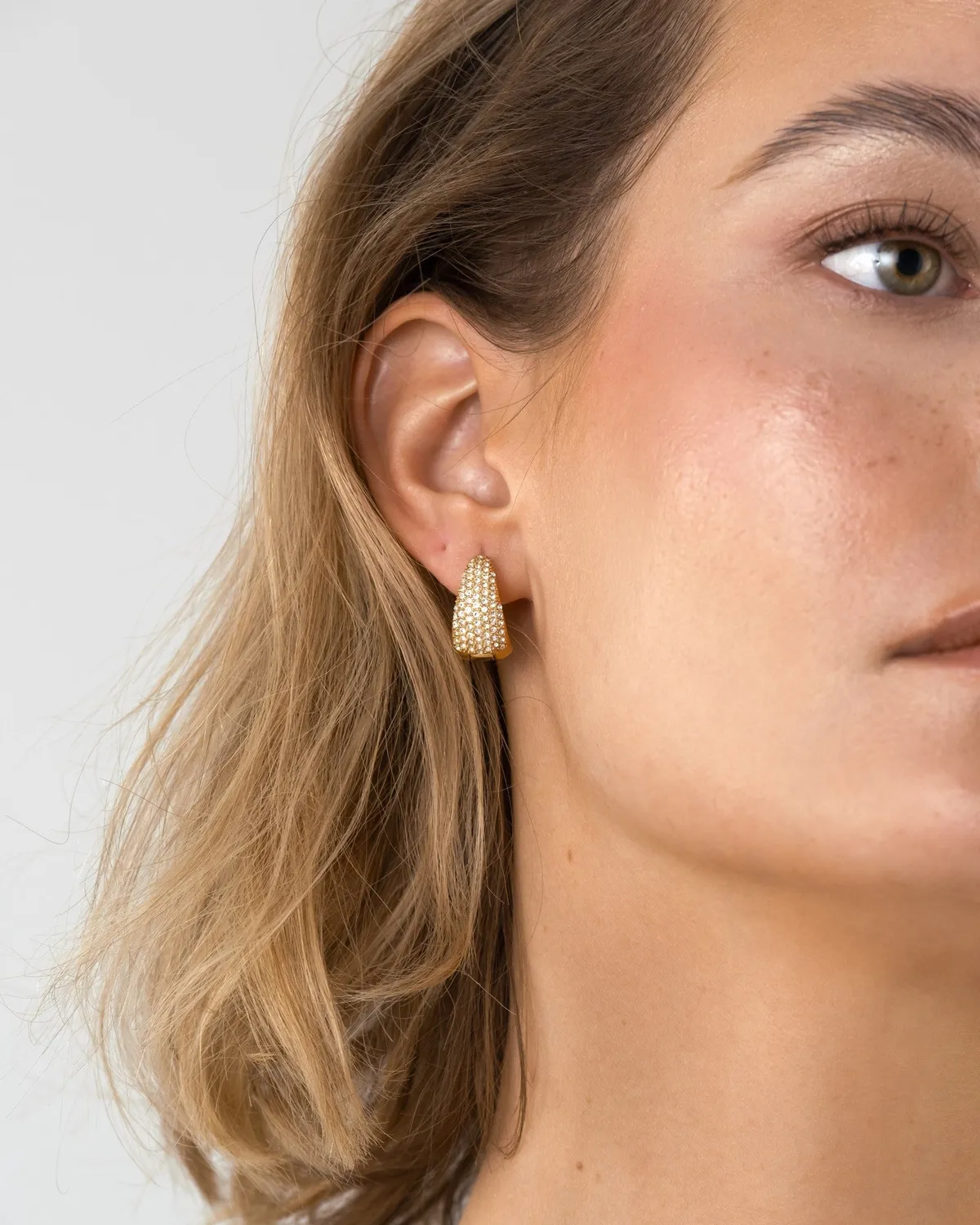Mockberg Treasure Hoops Large øredobber 18 mm gull