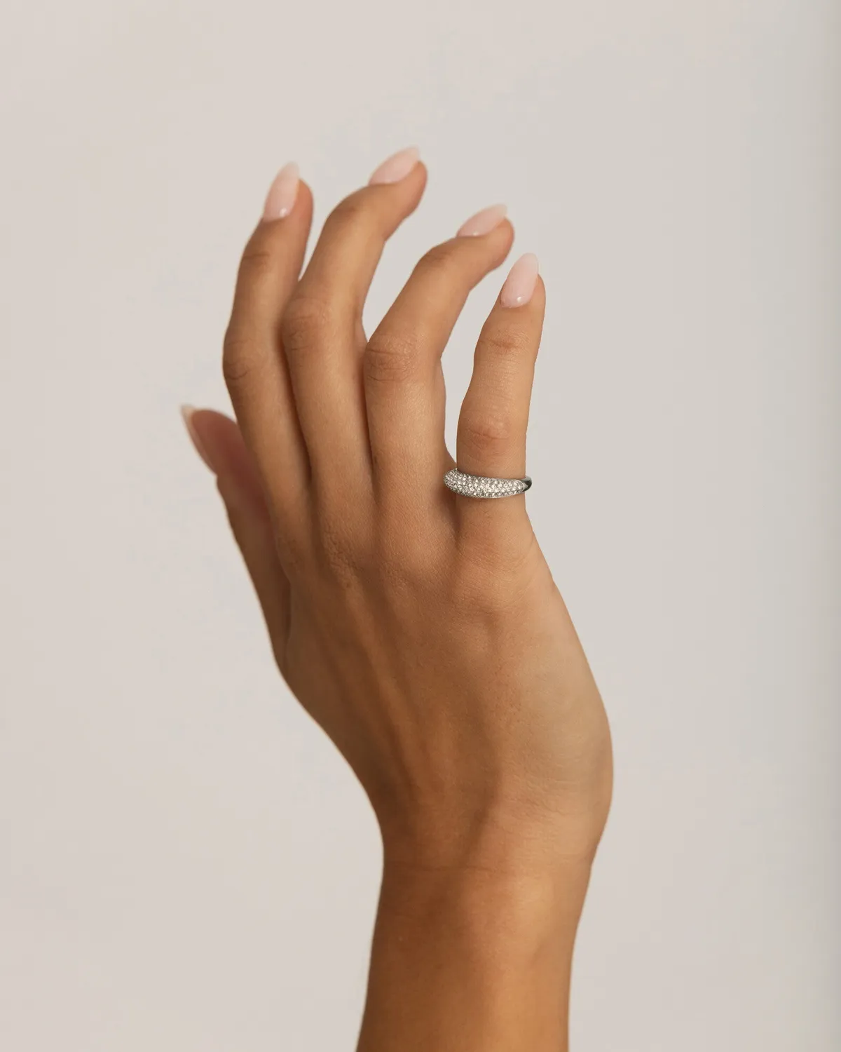 Mockberg Pavé Precious ring sølv 52 zirconia