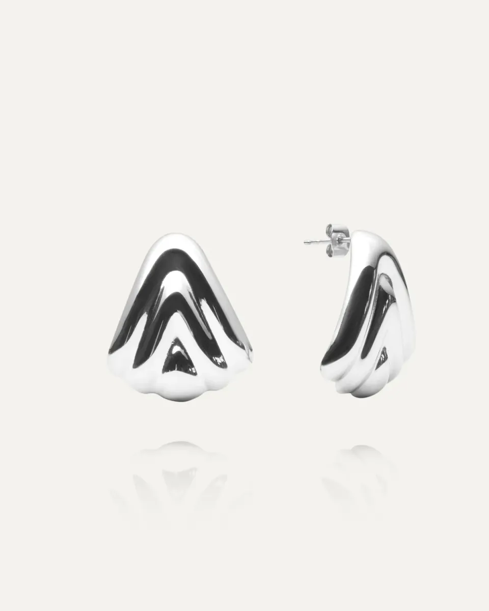 Mockberg Deco Drop øredobber sølv 30 mm vanntette