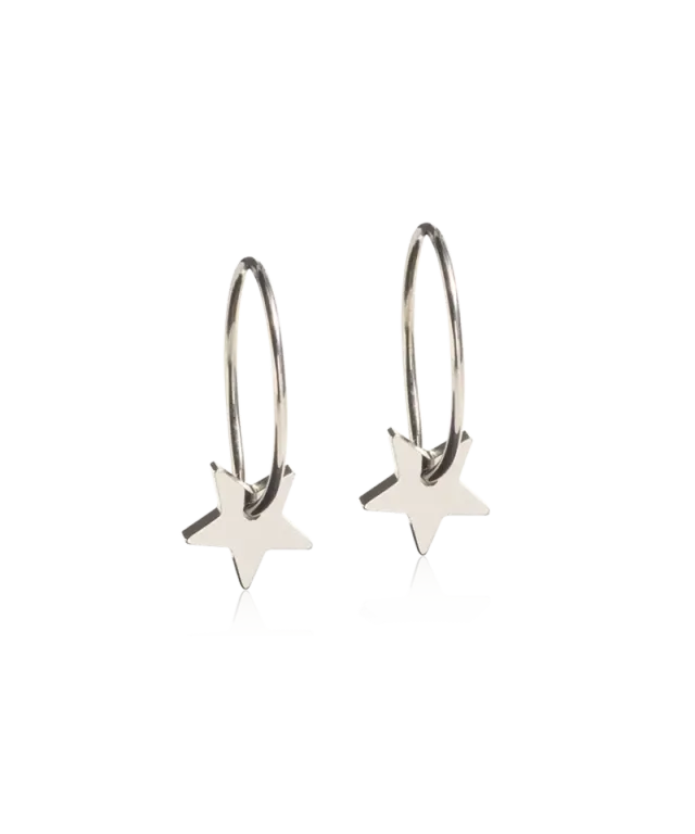 Blomdahl Pendant Star øredobber 14 mm titan stjerne