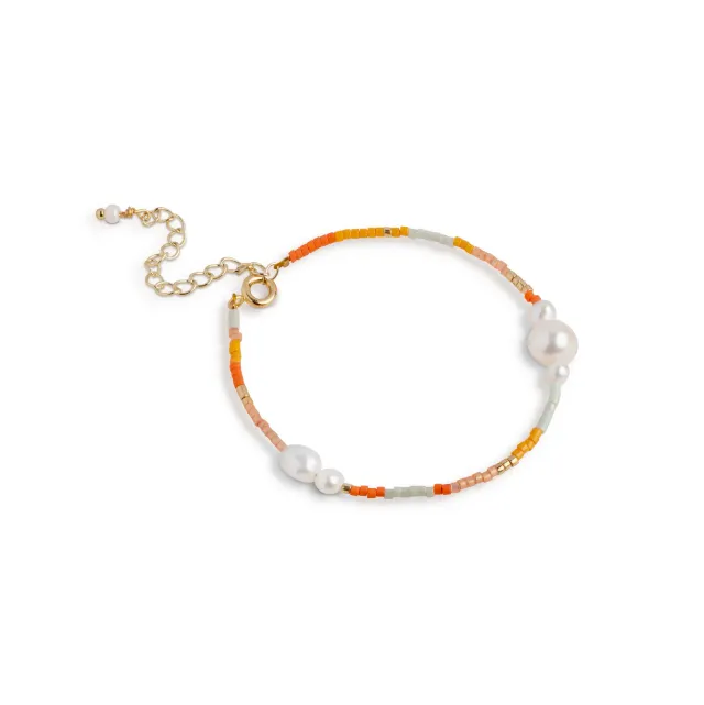 Enamel Petra armbånd Coralia 15+4 cm perler