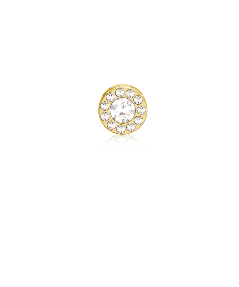 Blomdahl Brilliance Halo anheng crystal gull 8 mm