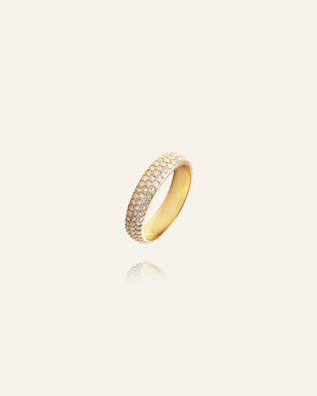 Mockberg Amour Ring ring 54 gull zirkonia