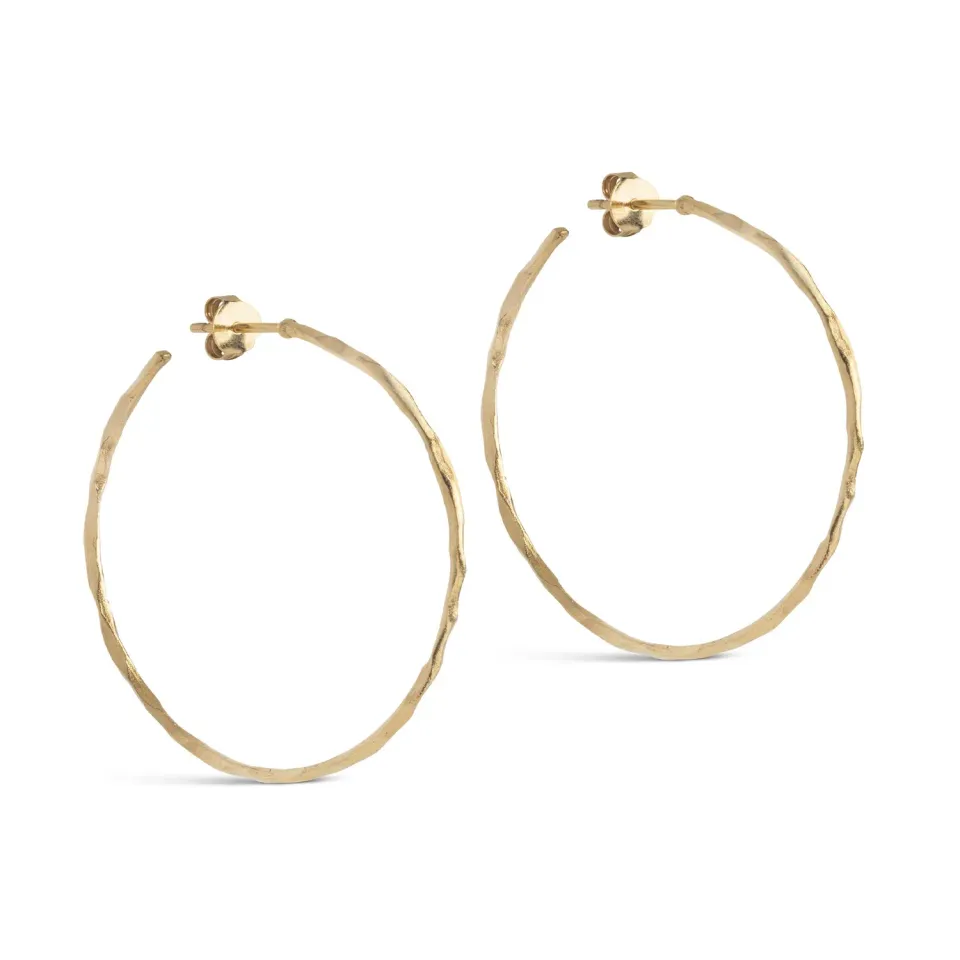 Enamel Organic Arena Large hoops 45 mm gull