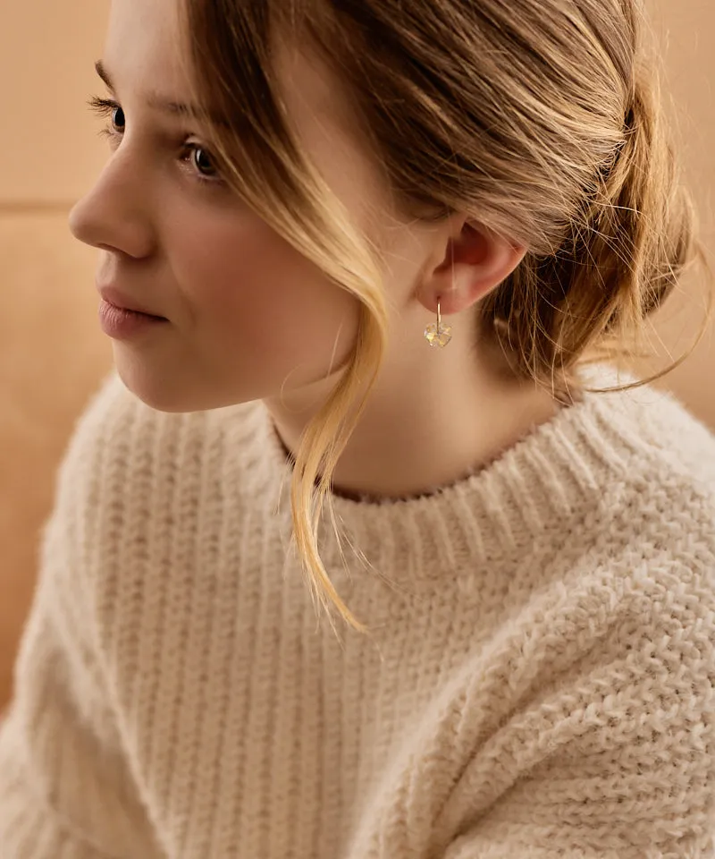 Blomdahl Ear Ring Pendant Heart ørering rainbow 14 mm