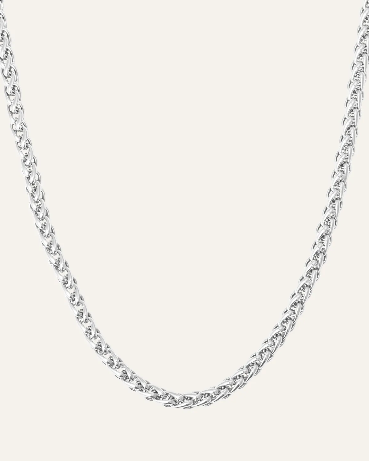 Mockberg Rebel Chain Thin halskjede sølv 400 mm vanntett