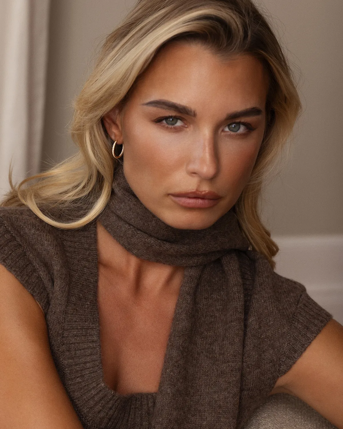 Mockberg Sparkle Large Hoops øredobber gull 20 mm