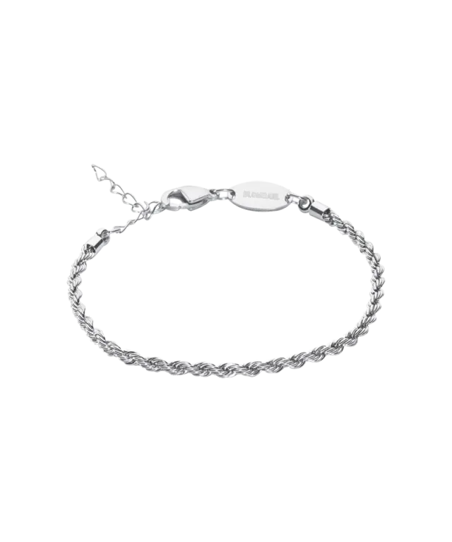 Blomdahl Twist armbånd 15,5-19 cm sølvfarget stål