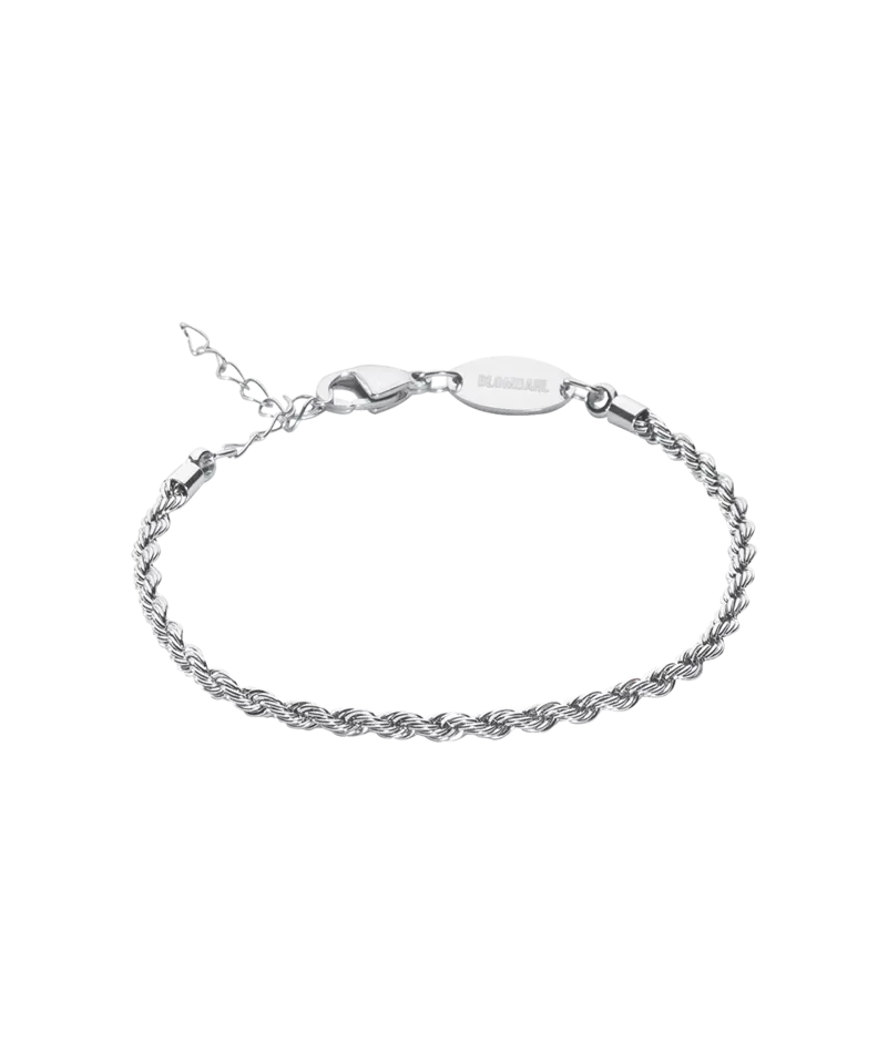Blomdahl Twist armbånd 15,5-19 cm sølvfarget stål