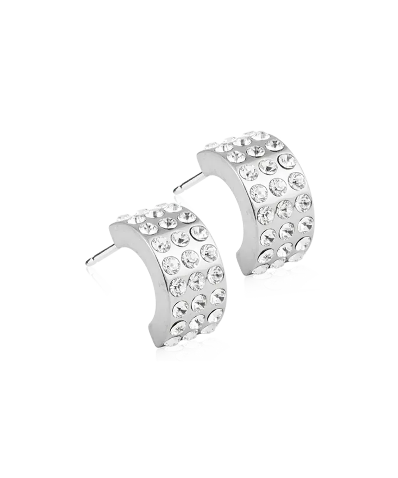 Blomdahl Grand Brilliance Curved øredobber crystal 10 mm titan nikkelfri