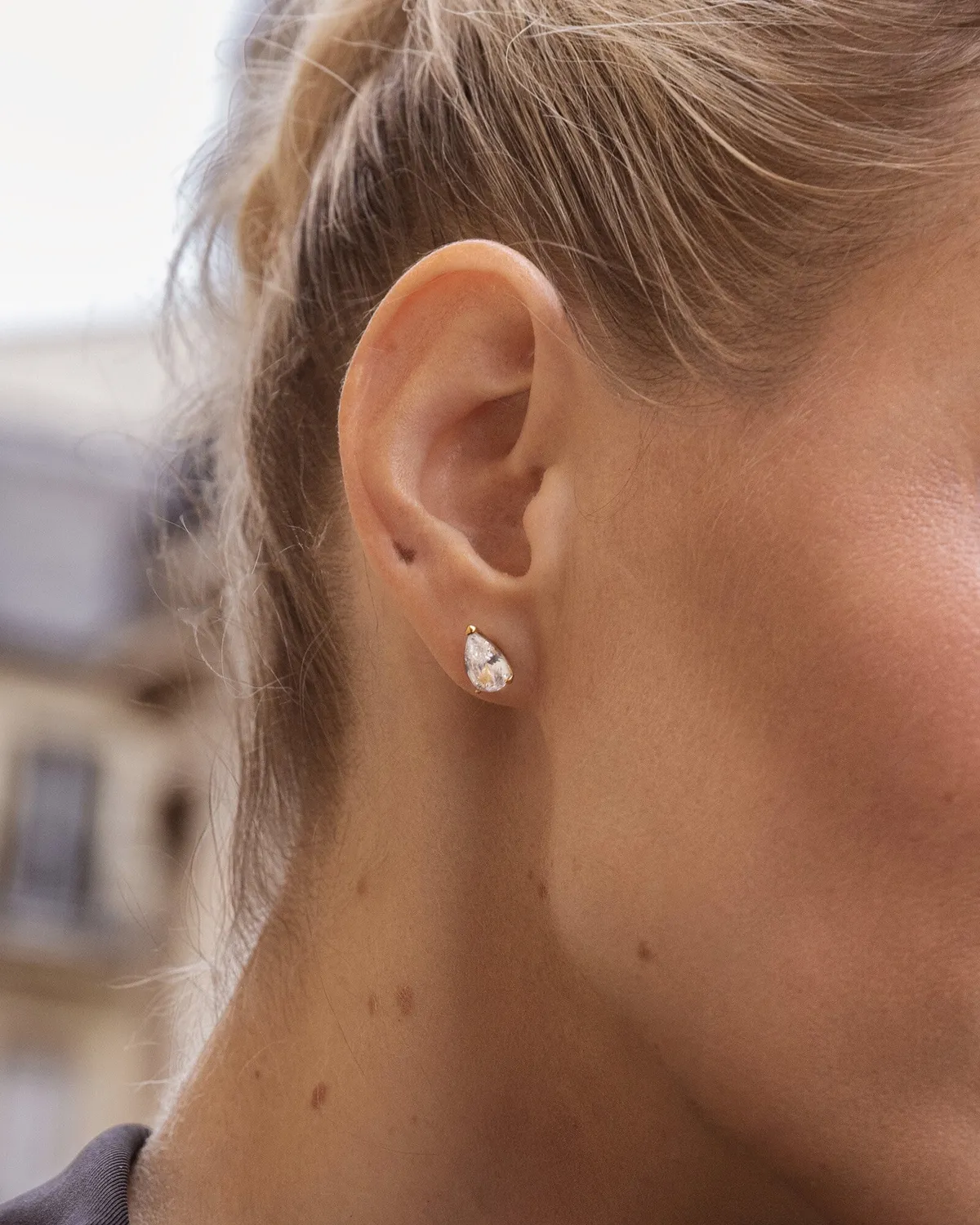 Mockberg Amélie Gold Studs ørestikker gull 10 mm