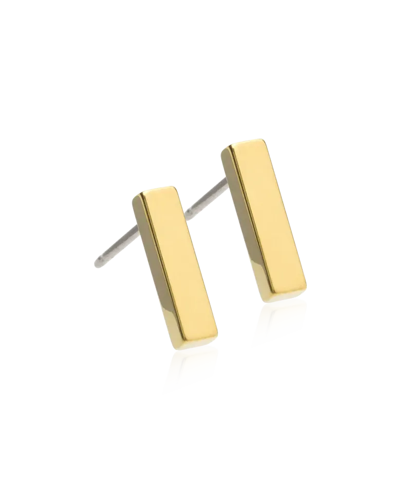 Blomdahl Pendant Plain Straight øredobber gull 10 mm