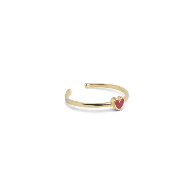 Enamel Amore ring bordeaux justerbar