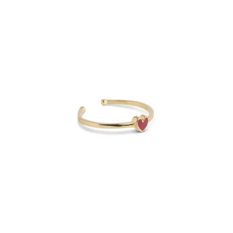 Enamel Amore ring bordeaux justerbar