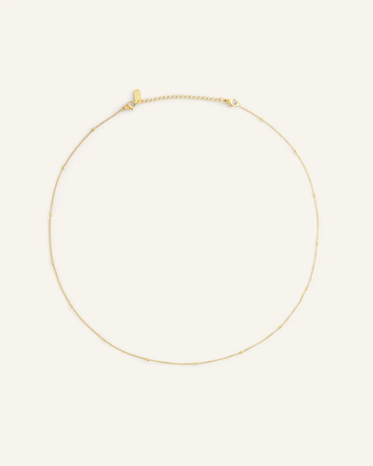 Mockberg Beaded Chain halskjede gull kuler