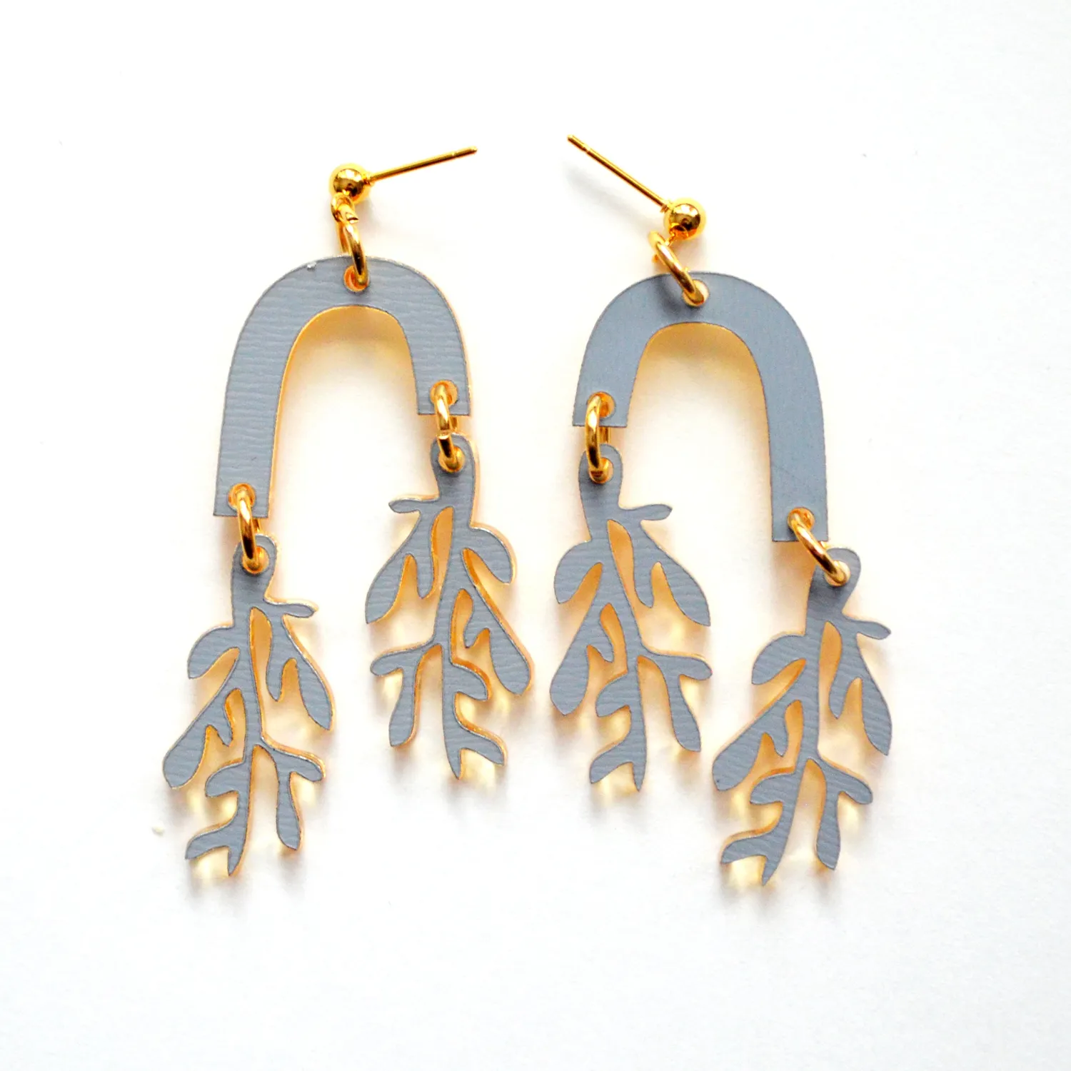 BooandBooFactory Gold Leaf Arch bladøredobber gull akryl