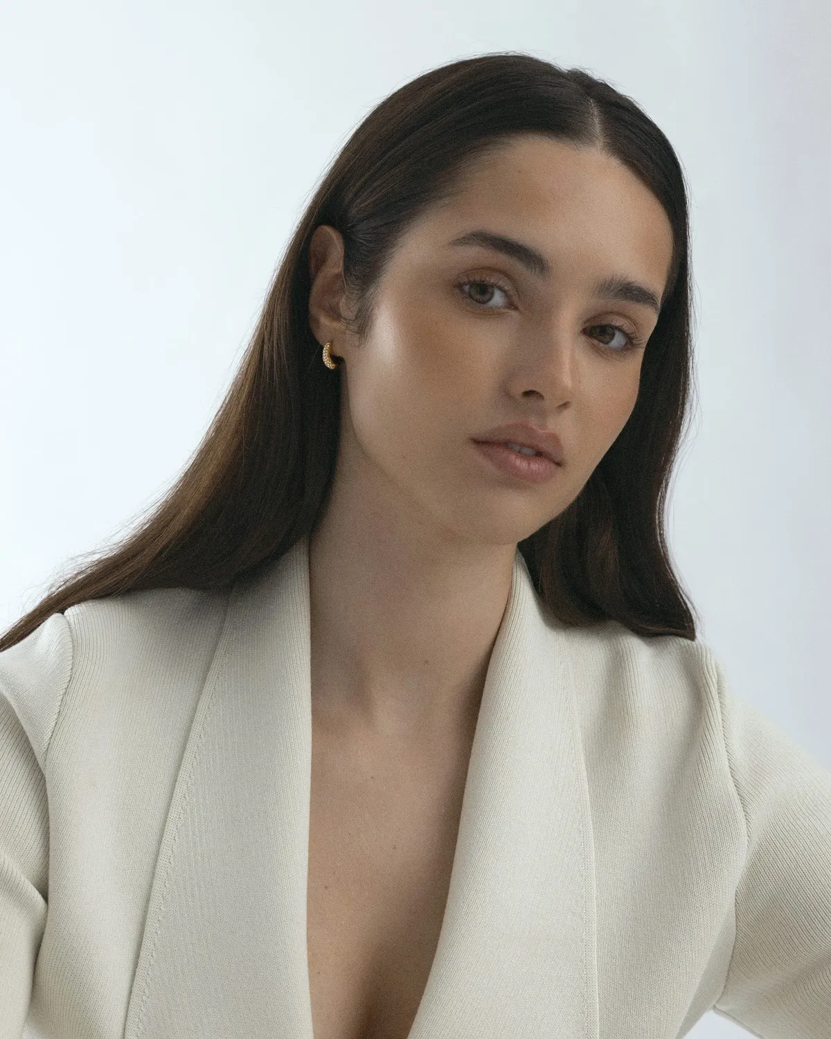 Mockberg Pavé Precious small hoops øredobber gull 14 mm vanntette