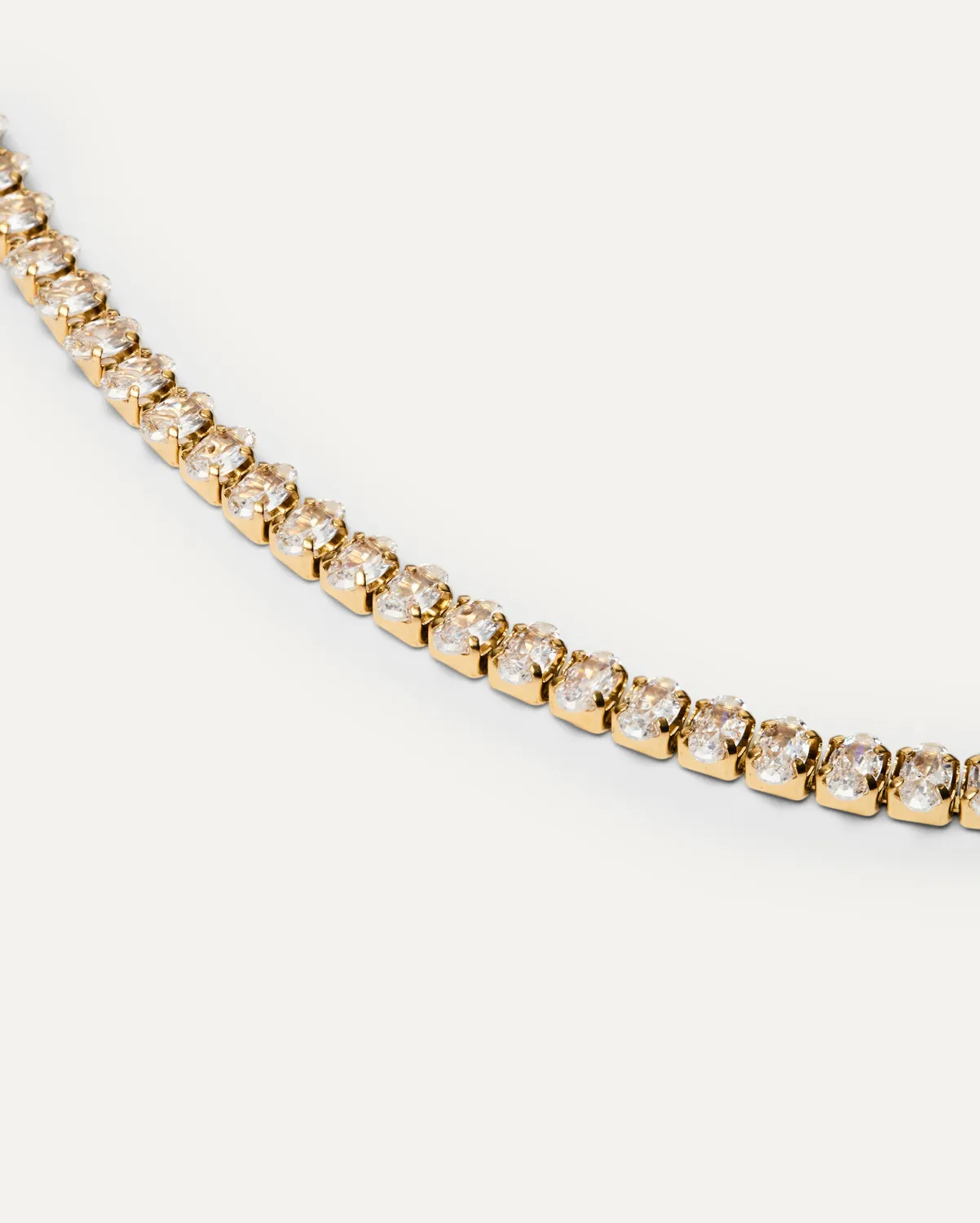Mockberg Tennis armbånd gull cubic zirconia