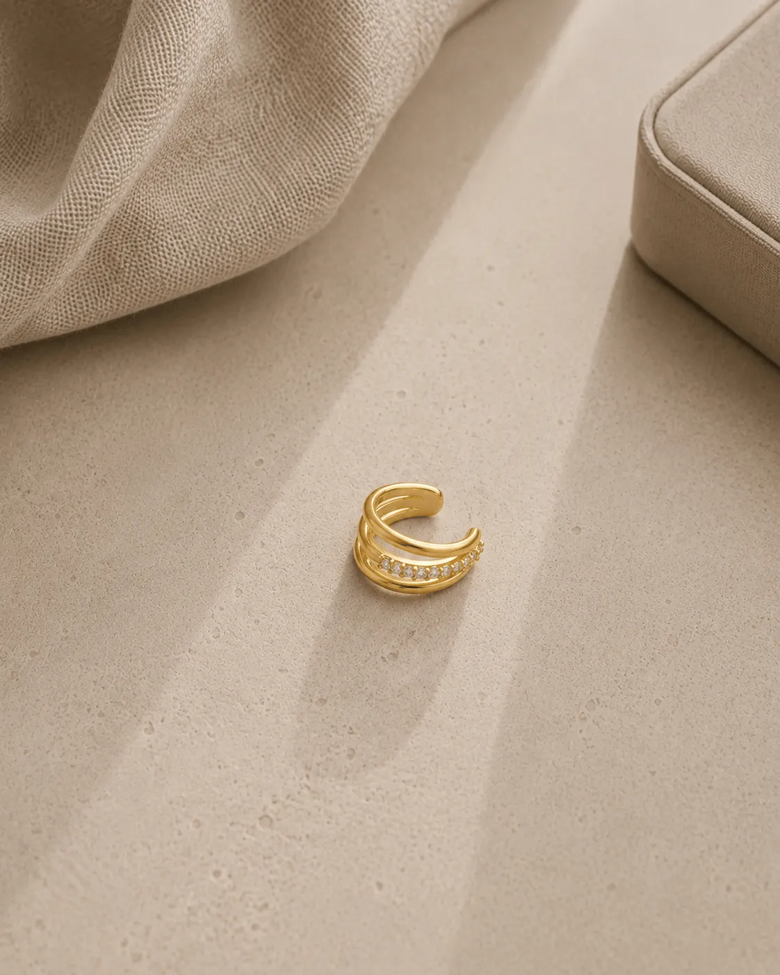 Mea Nani Jewellery Trio Shine ear cuff zirkona