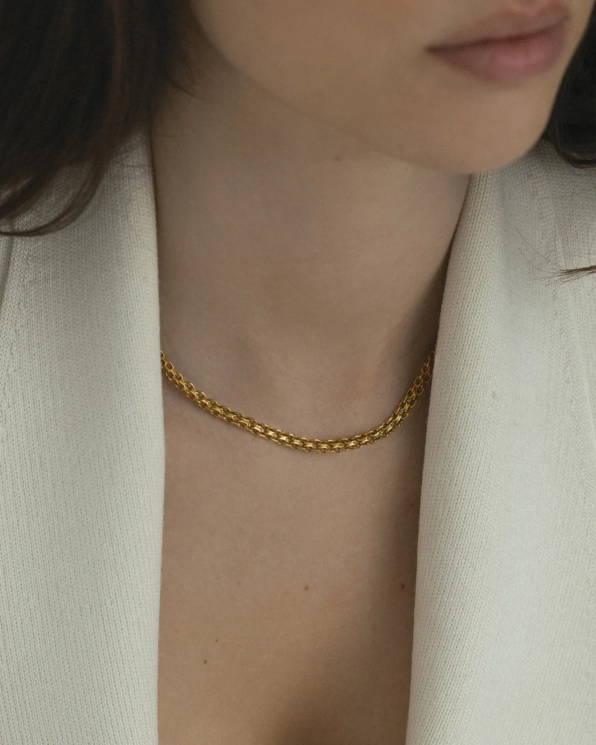 Mockberg Darling Necklace halskjede gull vanntett
