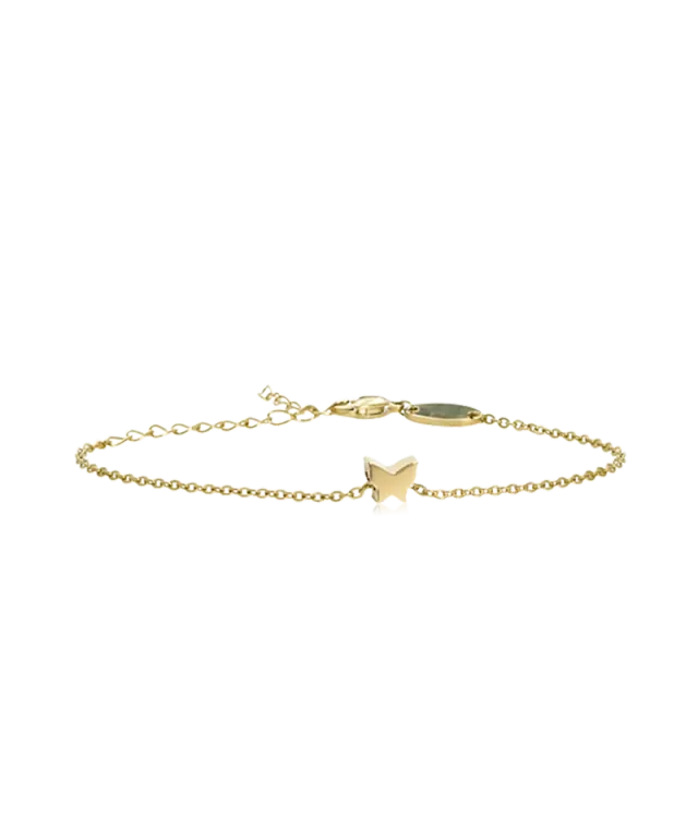 Blomdahl Butterfly armbånd gull 14-19 cm hudvennlig