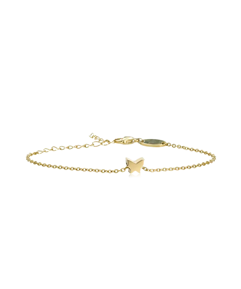 Blomdahl Butterfly armbånd gull 14-19 cm hudvennlig