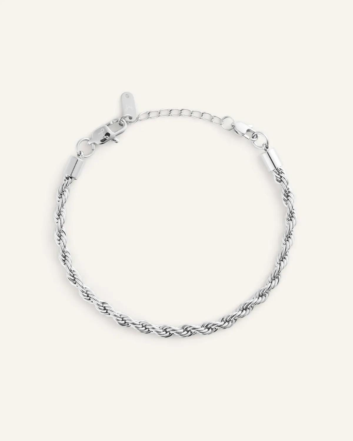 Mockberg Bold Rope Chain armbånd sølv medium