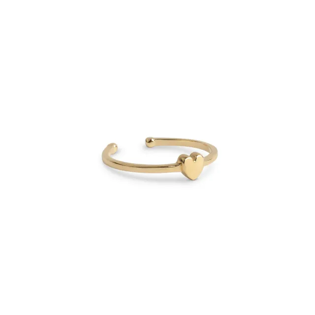 Enamel Amore ring gull justerbar 48-52 gull
