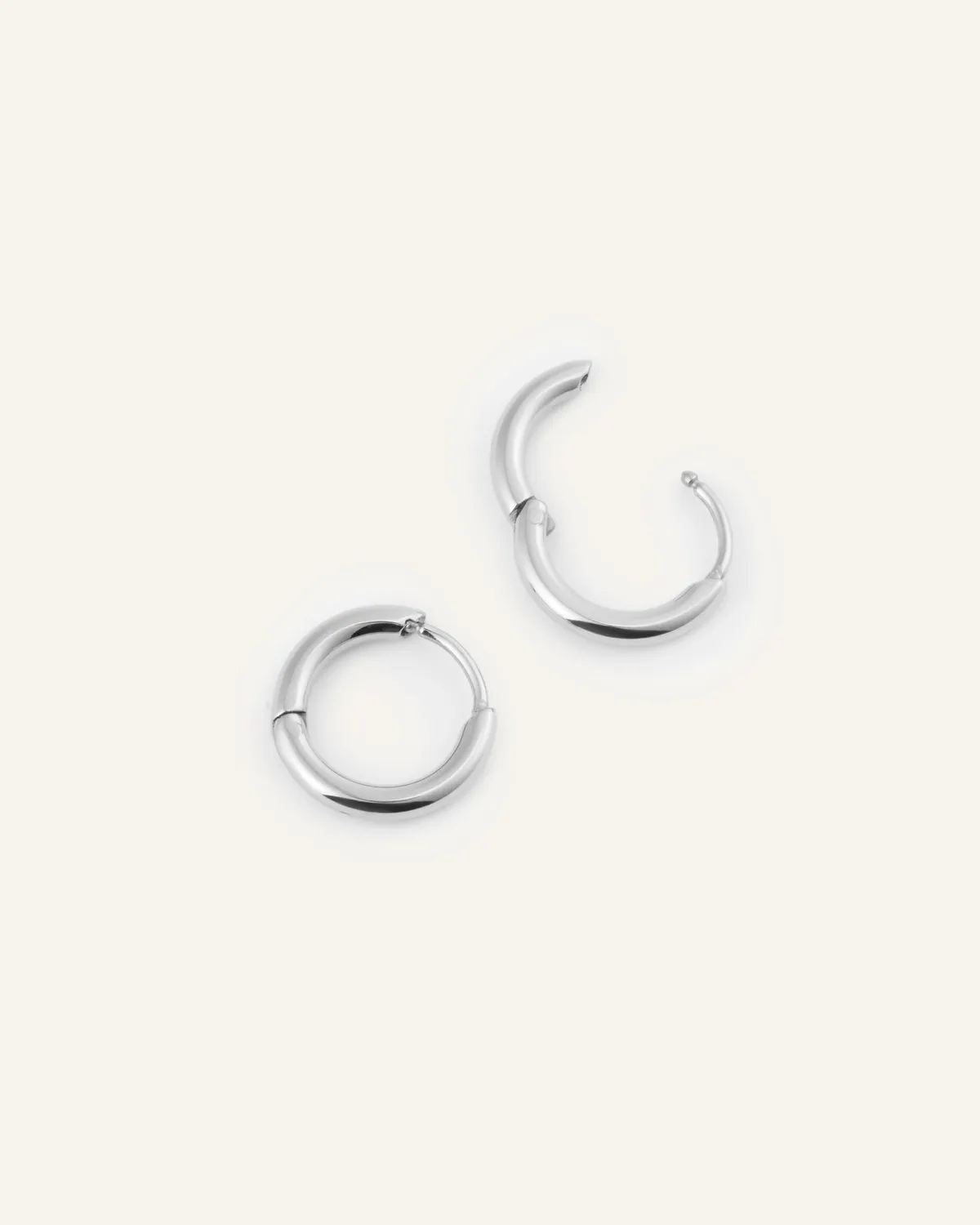 Mockberg Slim Mini Hoops øreringer sølv 11 mm
