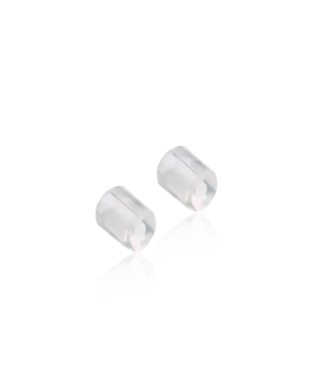 Blomdahl stoppere ørestoppere medisinsk plast 4-pk nikkelfri